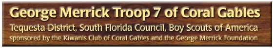 George Merrick Troop 7 of Coral Gables